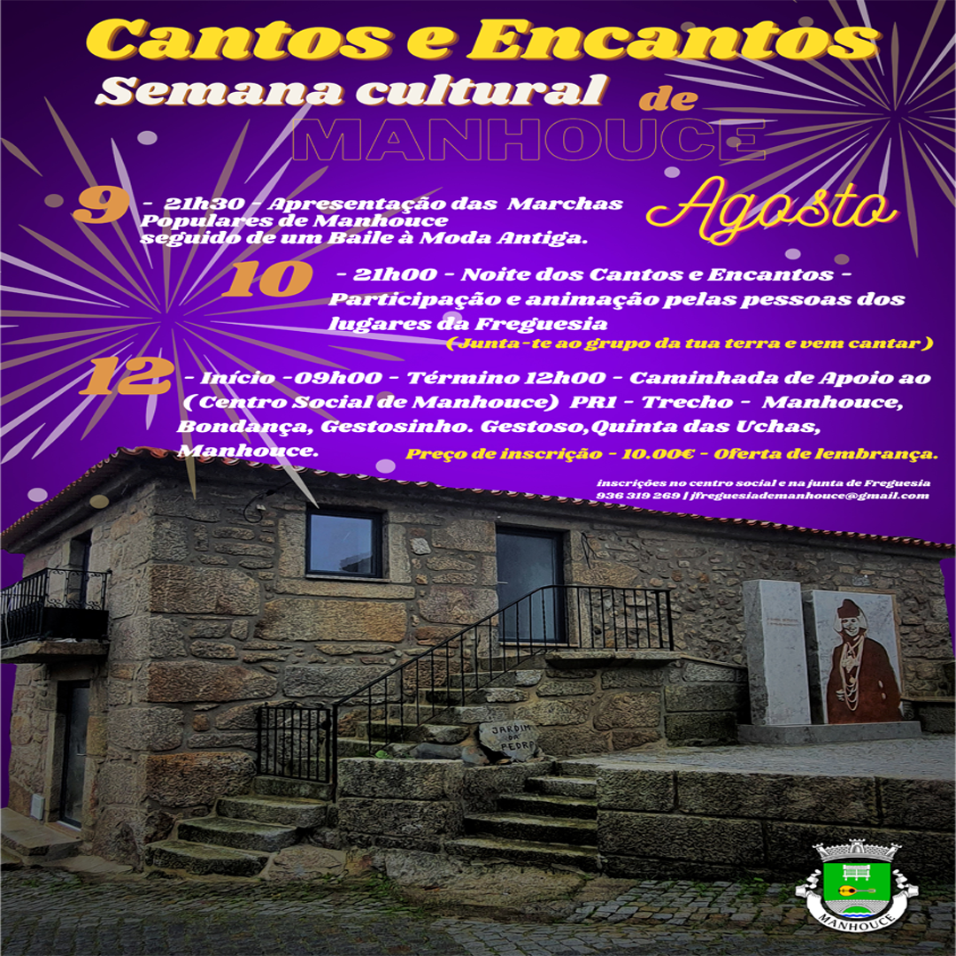 Read more about the article Cantos e Encantos, Semana Cultural de Manhouce